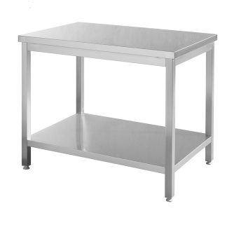 WORK TABLE W/UNDERSHELF, 1600x700x(H)850