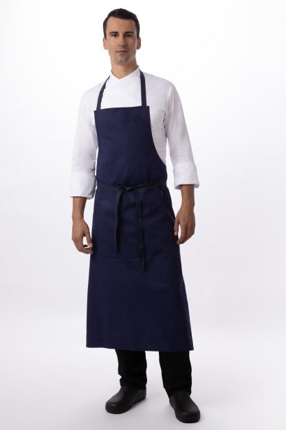 TRAVEL BIB APRON BLUE - EACH