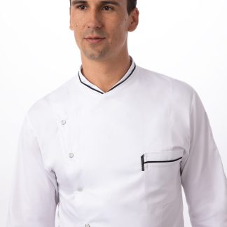 CHICAGO CHEF COAT LONG SLEEVES WHITE - SIZE LARGE/40