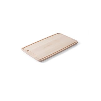 CARVING BOARD WITH GROOVE BEECH WOOD 39X23X2CM