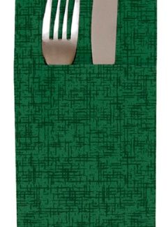 NAPKIN KANGAROO JAGUAR GREEN 40X40CM - CASE OF 14 PACK