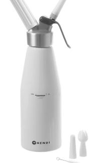 CREAM WHIPPER 0.25 LITER COLD ONLY, WHITE KITCHEN LINE