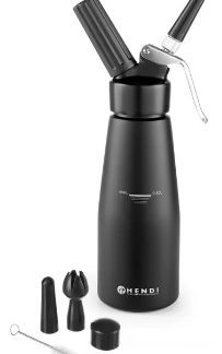 CREAM WHIPPER 0.5 LITER COLD ONLY, BLACK