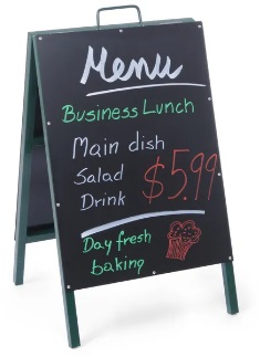 PAVEMENT BLACKBOARD 50X55X85CM