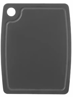 CUTTING BOARD WOOD FIBRE BLACK 37X27.5X6CM