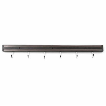 MAGNETIC KNIFE RACK 62cm WITH 6 HOOKS