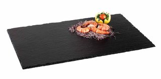PLATE RECT. SLATE 13X10.5"