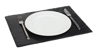 PLATE RECT. SLATE 18X12"