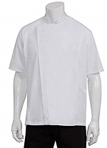 SPRINGFIELD CHEF COAT SHORT SLEEVE WHITE - SIZE LARGE
