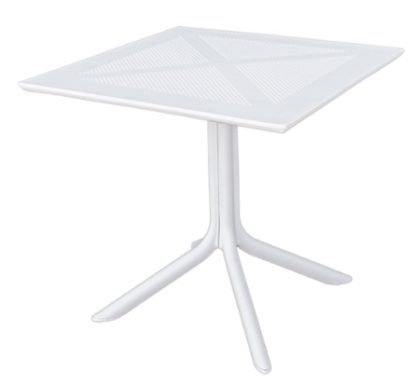 SQUARE TABLE SUPRA-TEK 80X80X75CM WHITE - EACH