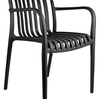 STACKABLE CHAIR SUPRA-TEK 52X52X81CM BLACK - EACH