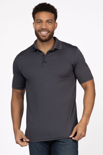 MEN'S POLO SHIRT IRON GRAY - SIZE 2XLARGE