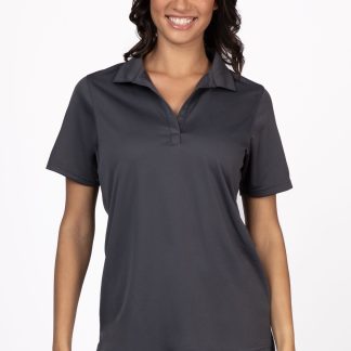 WOMEN'S POLO SHIRT IRON GRAY - SIZE MEDIUM