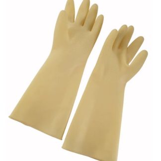 NATURAL LATEX GLOVE YELLOW - SIZE SMALL