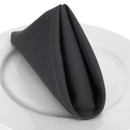 NAPKIN 20X20" BLACK 6.8oz - CASE OF 12 PACK