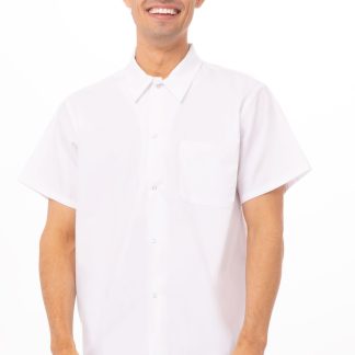 UTILITY COOK SHIRT SHORT SLEEVE WHITE TBD - SIZE XSMALL