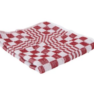KITCHEN TOWEL 50X50CM RED - PACK OF 3 EACH