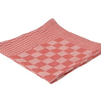 TEA TOWEL 65X65CM RED - PACK OF 6 EACH