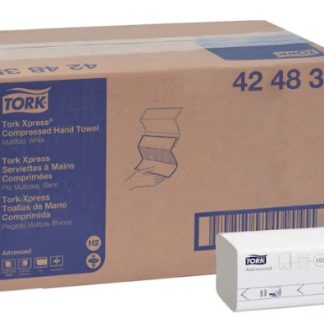 COMPRESSED MULTIFOLD TOWELS WHITE 1 PLY - CASE OF 4000 EACH